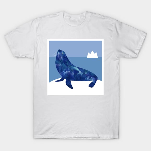 Blue sea lion T-Shirt by Hayh0